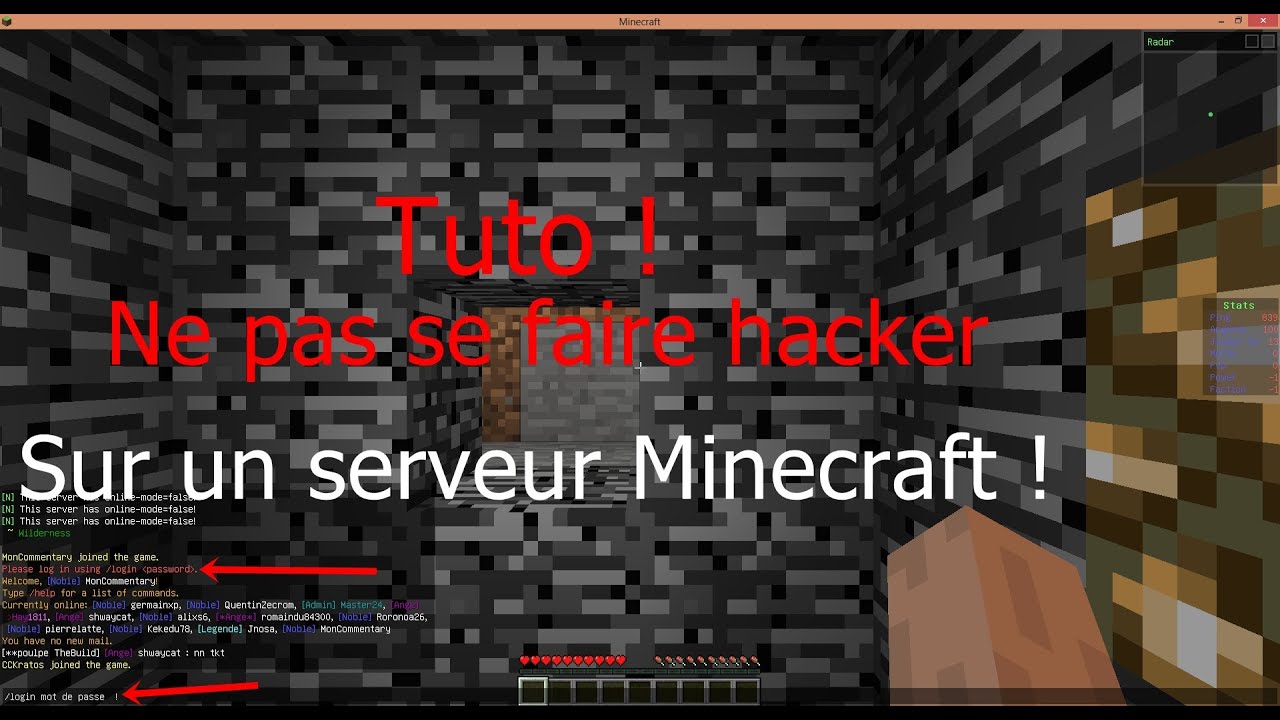 Comment Ne.pas.se.faire Haker Sur Minecraft