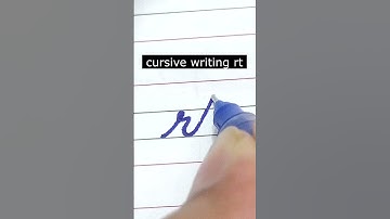 How to write small letter rt | Cursive writing a to z #cursivewriting #handwriting  #shorts #cursive