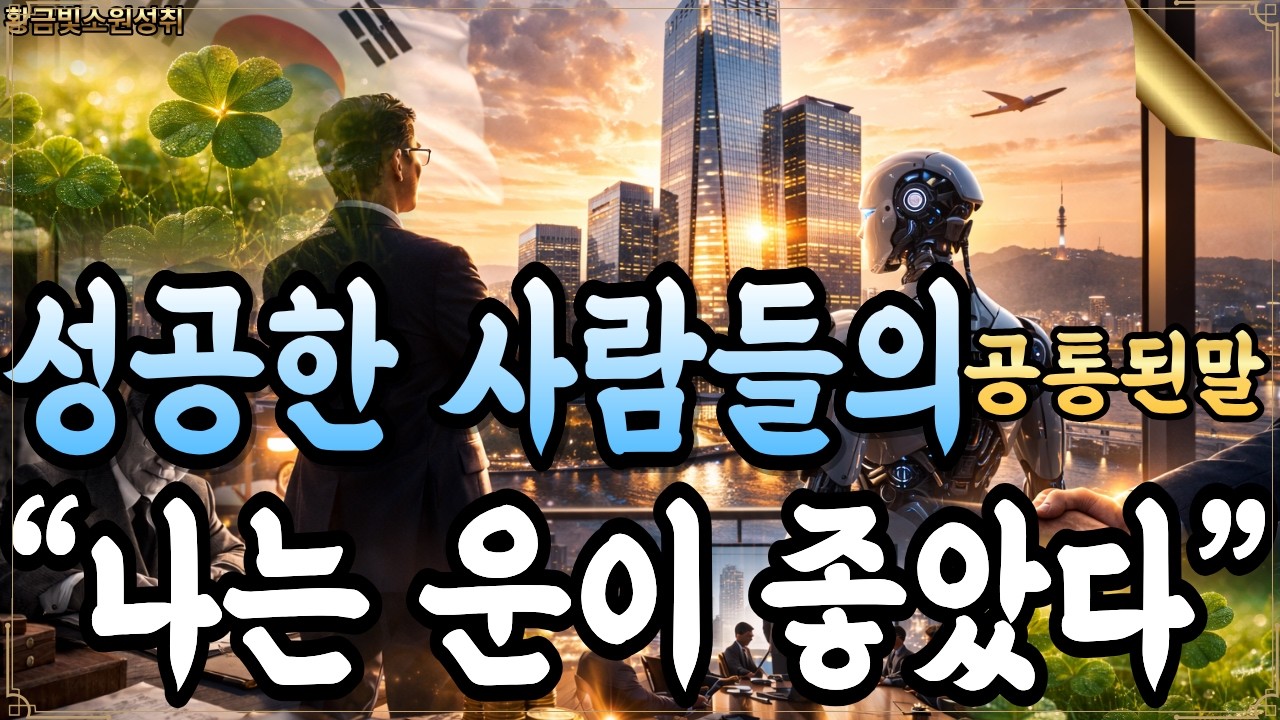 대운[부처님말씀][소원성취][업장소멸]성공한 사람들의 공통된 말 “나는 운이 좋았다”#부처님말씀 #로또 #이병철#이재용 #정주영 #김봉진#최태원#한화#삼성전자 #배달의민족#현대