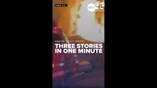 A large fire damaged several Winston-Salem businesses