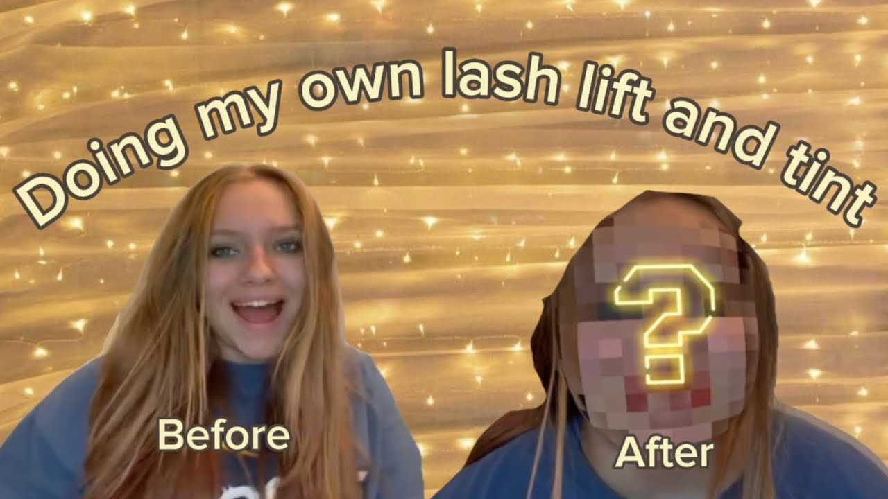 I did my own lash lift and tint! - YouTube