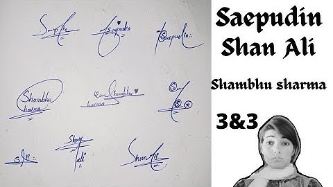 Shan Ali#shambhu  Sharma#saepudin #easy  signatures#name signature with arooj