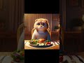 cat that ate too much #shortsfood #comedyshorts #funnycats