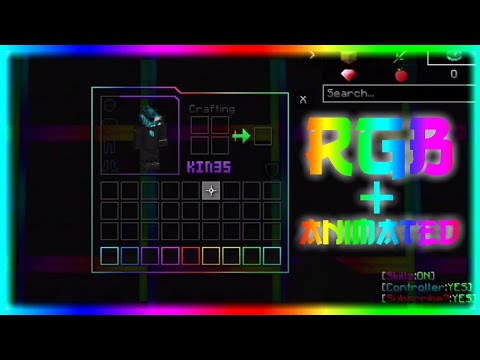 RGB INVERTORY MOD FOR MINECRAFT PE download - YouTube