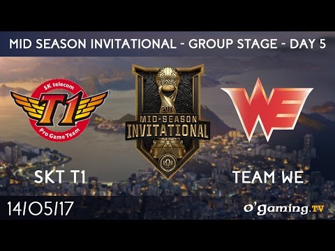 SKT T1 vs Team WE - 2017 Mid-Season Invitational - Group Stage Day 5 - League of Legends