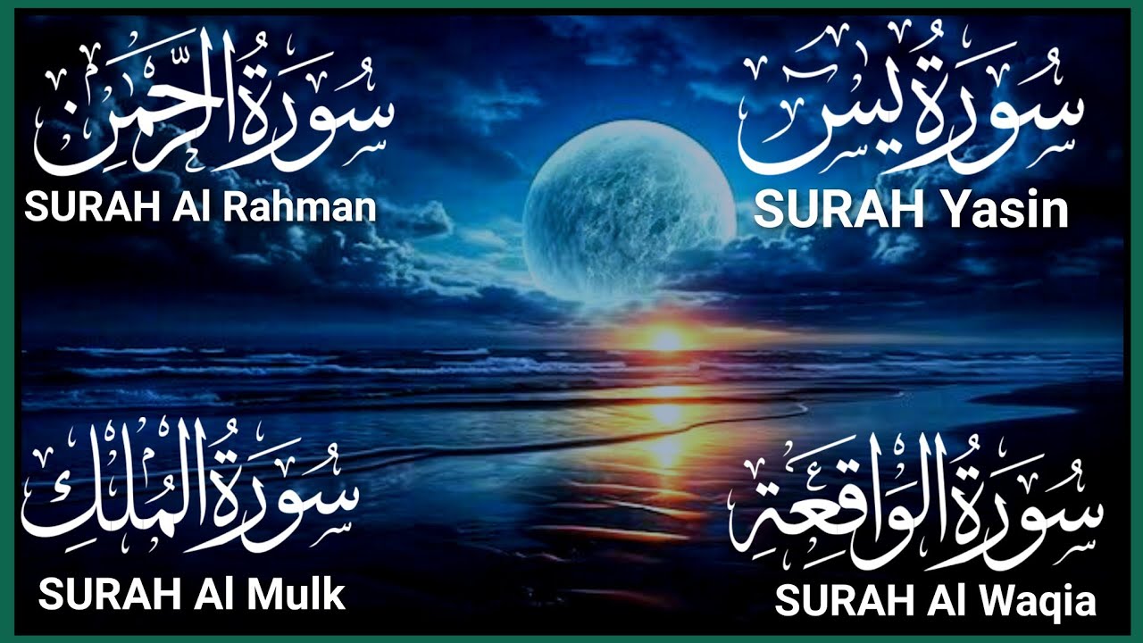 Surah Yaseen (Yasin) | Surah Rahman | Surah Waqiah | Surah Mulk|| Qu'ran tilawat 