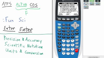 Fundamental Topics in Science APP Introduction TI 84 Calculator