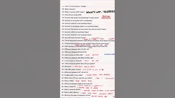 desktop support Engineer interview questions, mobile number: 9003325678