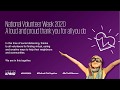 National Volunteer Week 2020