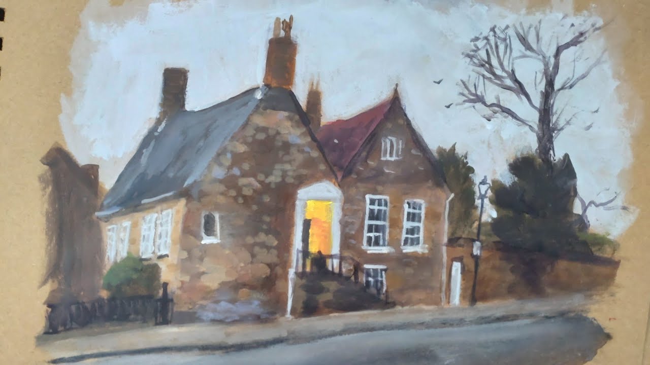 Early Morning Doorway   Acrylic Painting