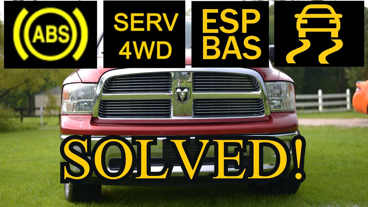 ABS, TRACTION CONTROL, SERV 4WD, ESP BAS - RAM 1500 - YouTube