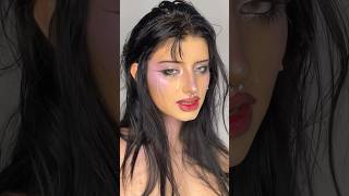 crying glitter tears #makeuptransition #glittermakeup