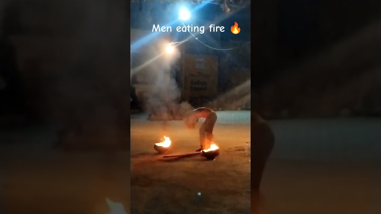 men eating fire 🔥