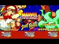 Marvel Vs Capcom Fighting Collection | Marvel Super Herors Vs Street Fighter | Team Ken and Ryu