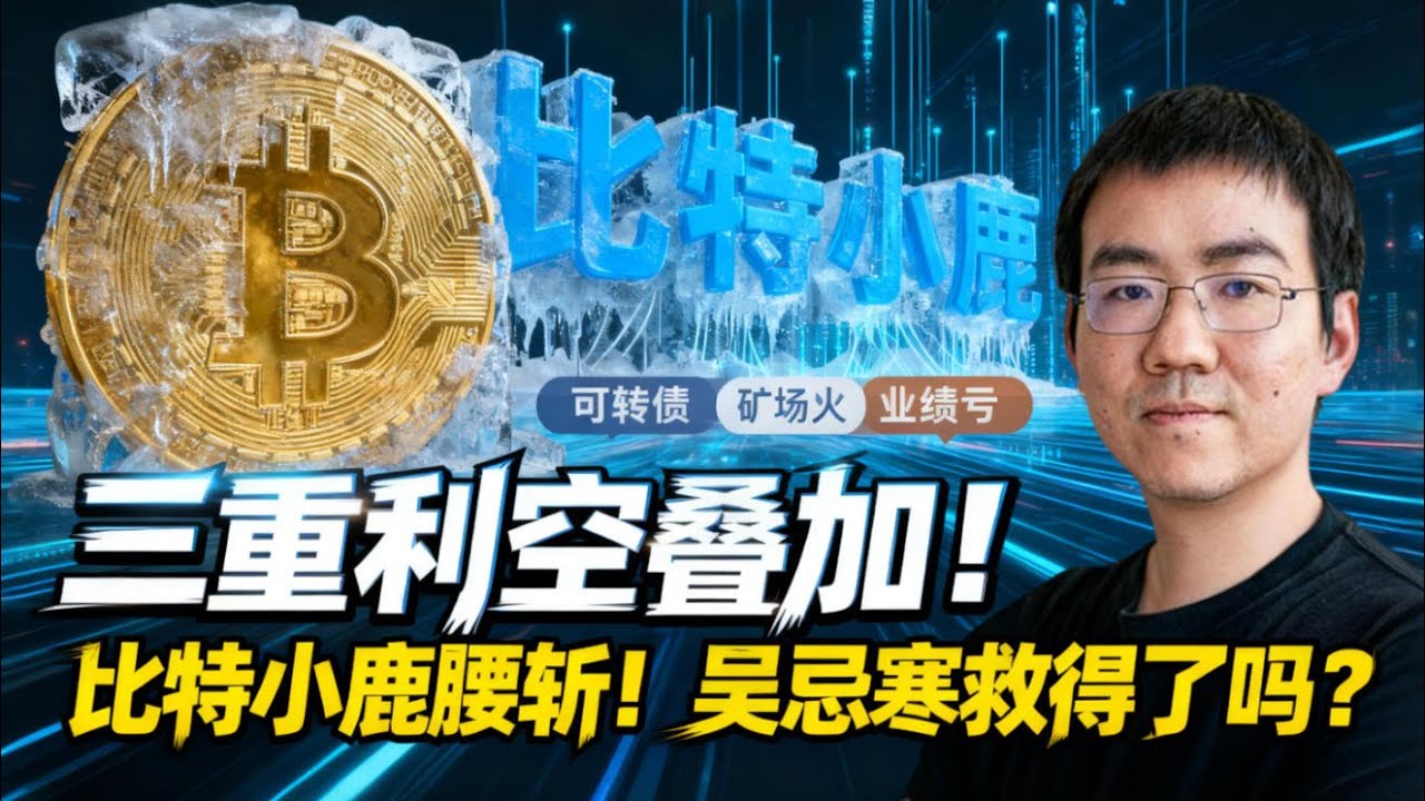 三重利空叠加！比特小鹿从矿霸到股殇，一周暴跌50%，吴忌寒能救得起它吗？ - YouTube