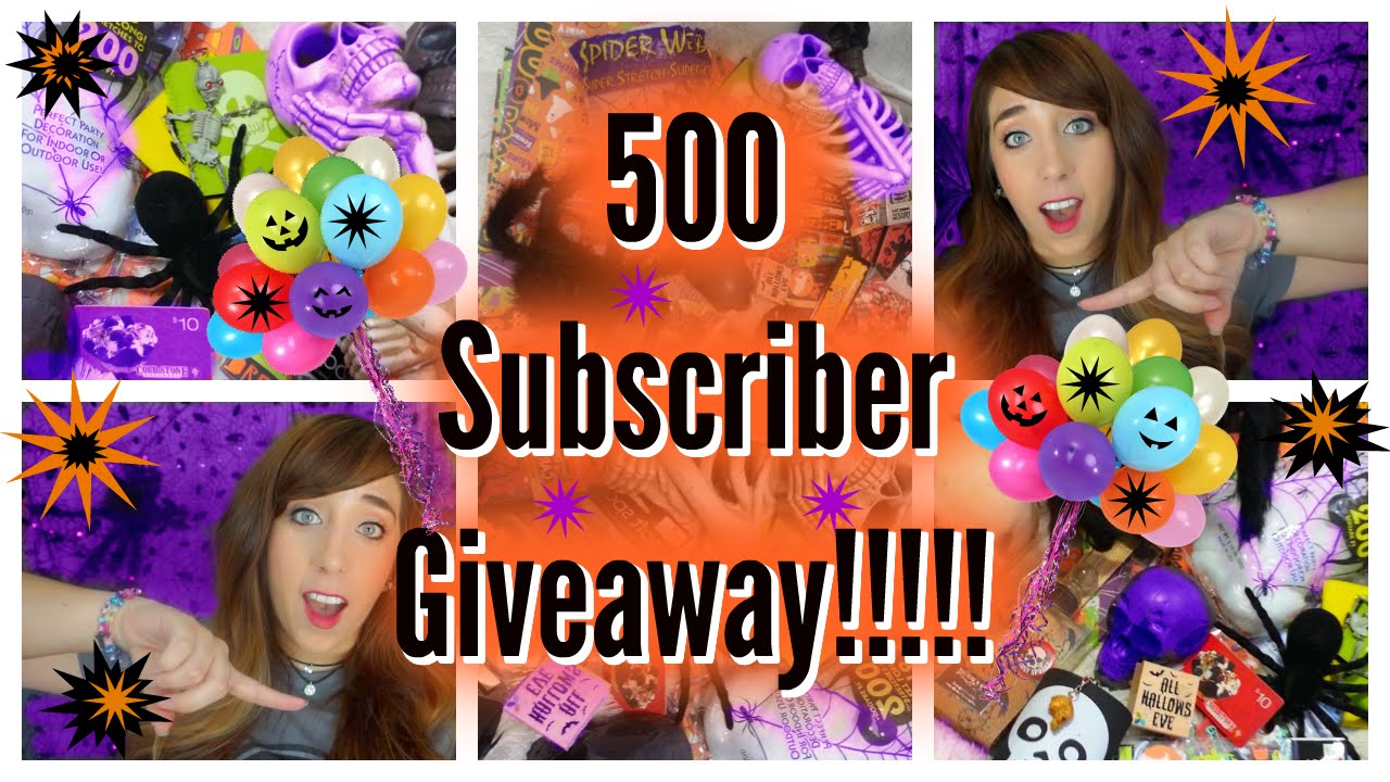 HALLOWEENHAPPY//500 SUBSCRIBER GIVEAWAY!!!!!!!!! *CLOSED*