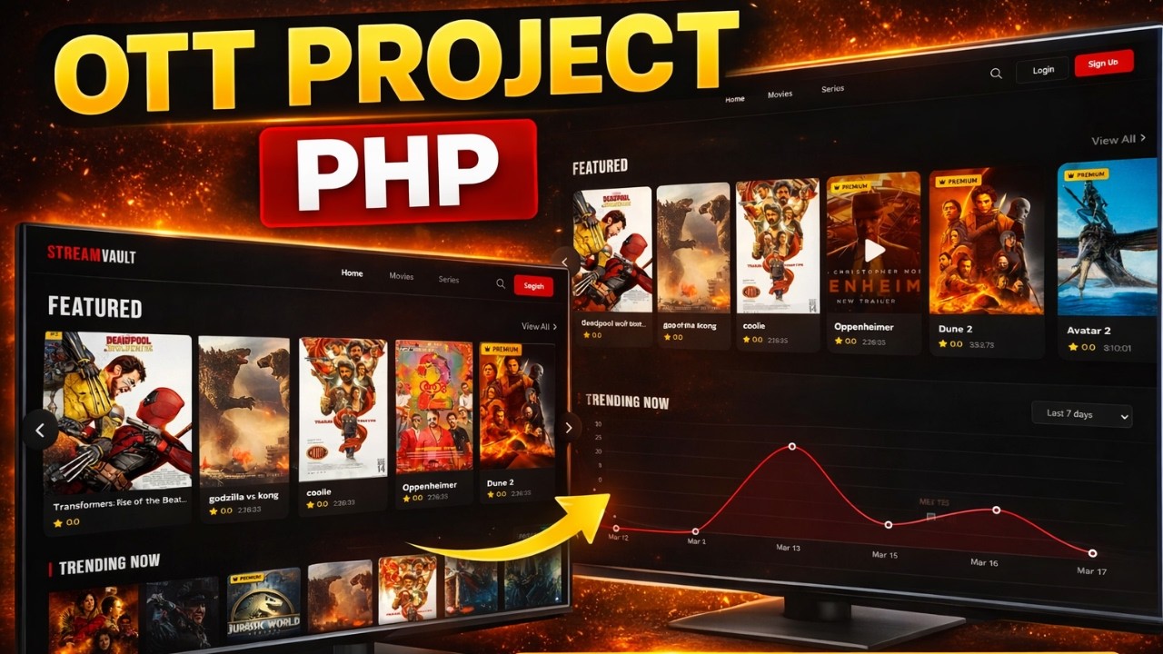 Demo Source Code OTT Streaming PHP Project Full Demo + Source Code (Beginner Friendly ...
