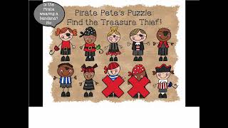 Following Directions Pirate Puppet Script Lesson Preview