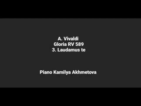 A Vivaldi Gloria RV 589  3 Laudamus te piano accompaniment