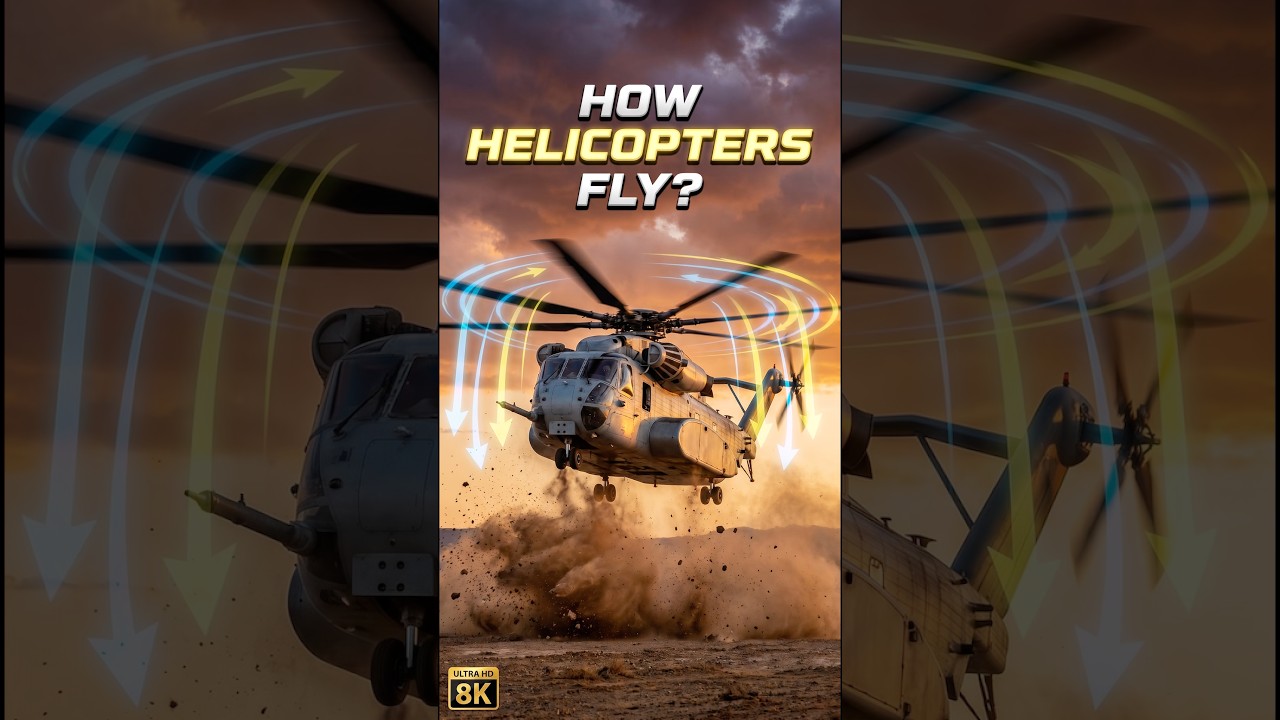 How Helicopters Fly? 🚁Explained in 60 Seconds | Real Science 😱 #shorts #ytshorts #trending #viral