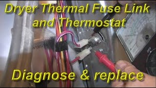 Dryer Not Heating - Fixing Thermal Fuse & Thermostat