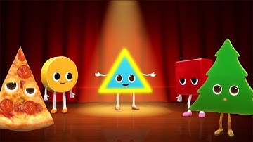Triangle Song! Learn Shapes with Fun Objects 🎶 🔺 | Fun Baby Songs | Classic Baby Songs