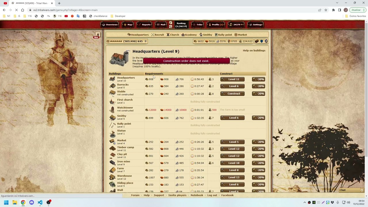 O QUE CONSTRUIR NA PRIMEIRA ALDEIA  TRIBAL WARS