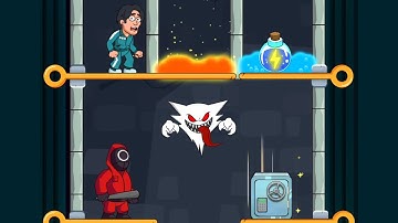 Amazing Level Squid Pin Puzzle New Gameplay Walkthrough | Pull The Pin Game