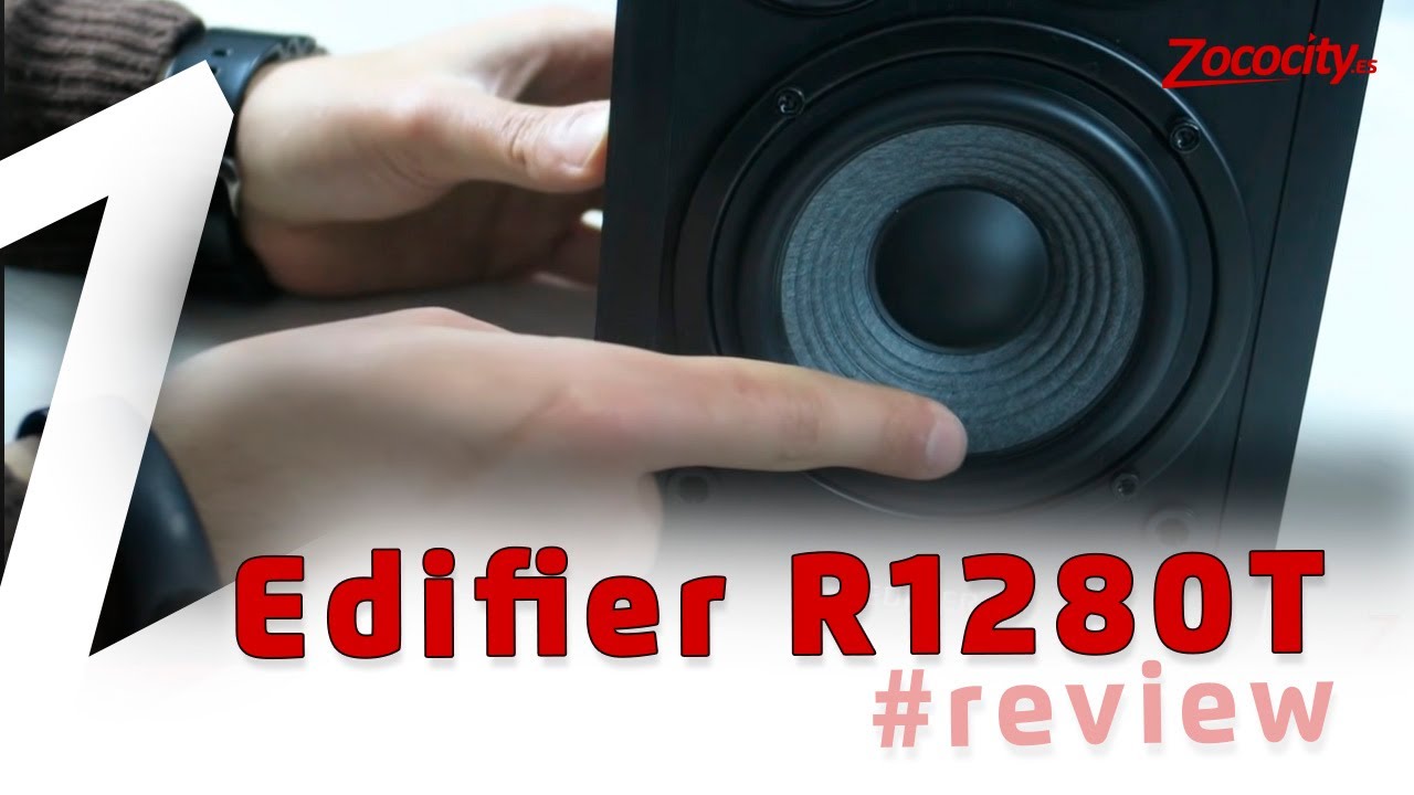 Edifier R1280Ts Altavoces alimentados para estantería - Monitores estéreo  activos de campo cercano 2.0 - Altavoz de monitor de estudio - 42 vatios  RMS