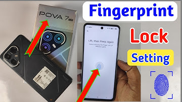 Tecno pova 7 5g fingerprint lock setting/Tecno pova 7 fingerprint screen lock/fingerprint sensor