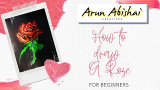 How to draw a Rose || Basics for beginners || soft pastels || Art tutorials || World Rose Day. screenshot 5