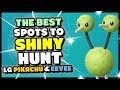 Four BEST PLACES to SHINY HUNT in Pokemon Lets Go Pikachu and Eevee - How to get Easy Shinies!