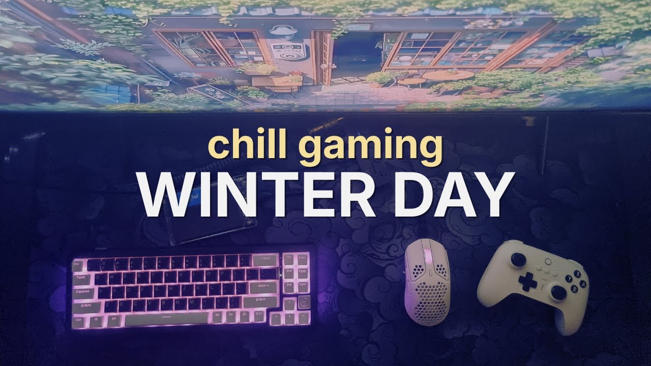 winter afternoon vlog | DRAGON QUEST I & II HD-2D Remake gaming & wafers unboxing ❄️⚔️