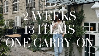 Packing Light: Minimal Travel Capsule for Two Weeks in a Carry-on Only