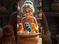 Mystery Eggs in Grandma’s Basket – What Came Out? #ai #grandmother #eggs #birds