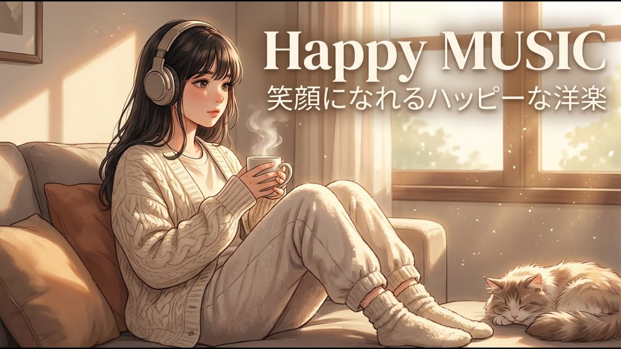 【洋楽Playlist】Upbeat Songs for a Happy Day ☀️ 元気が出る明るい洋楽ポップ | Happy Cozy Girl