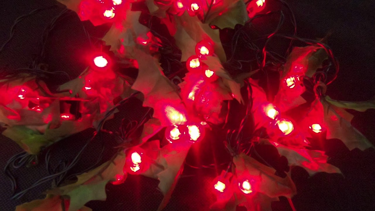 LED HOLLY LIGHTS 1 8M YouTube