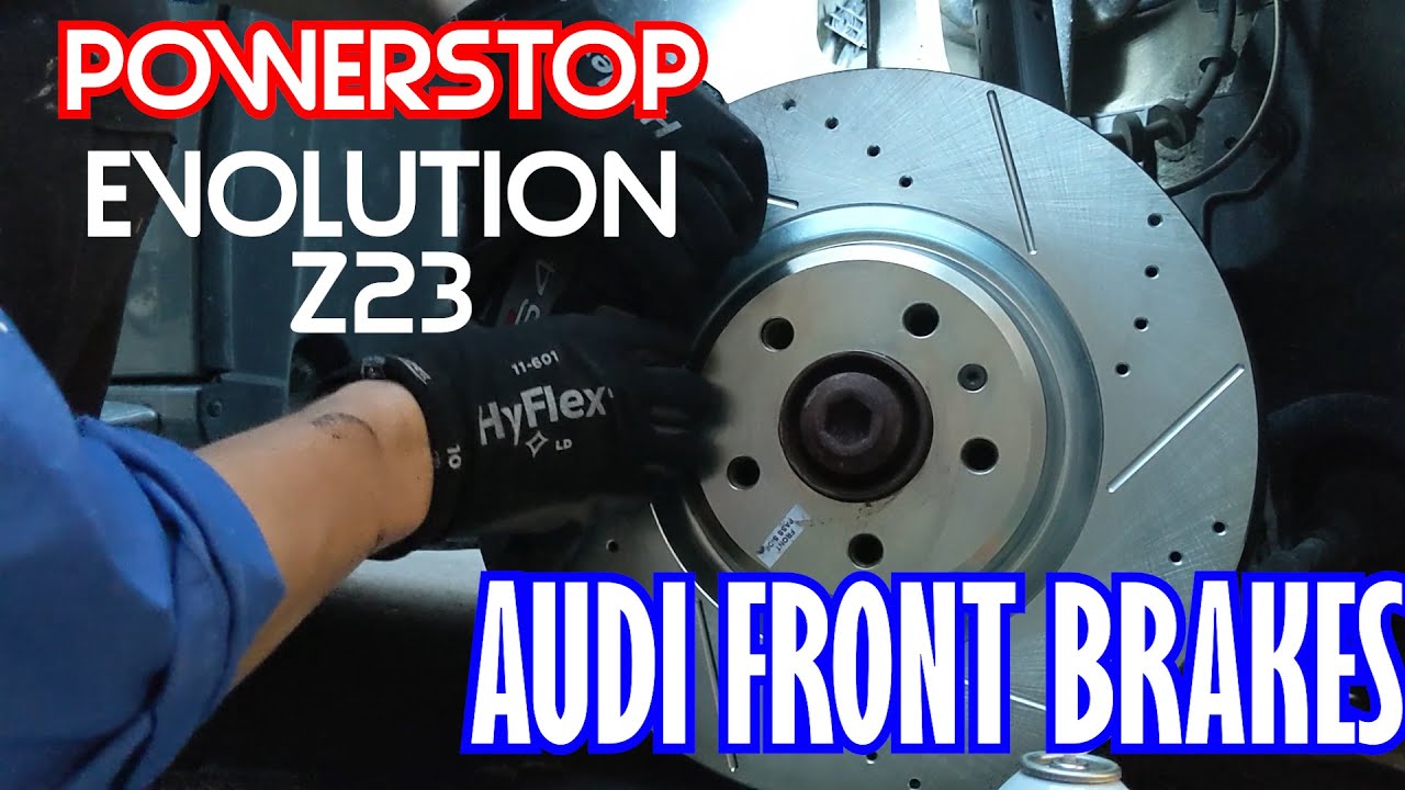 Audi B8.5 S4 Front Brake Replacement Powerstop Evolution Z23 Brake