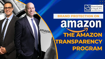Brand Protection on Amazon: The Amazon Transparency Program