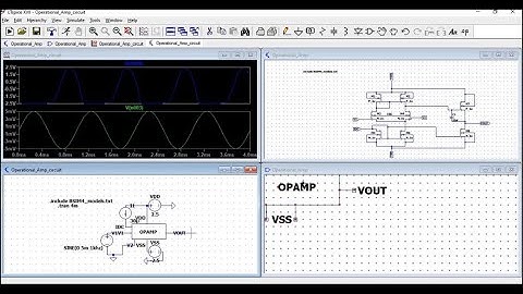 Transient analysis of MOSFET based Operational Amplifier using LTspice tool and BSIM model