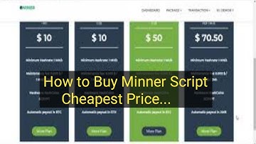 How to Buy Mining Script Cheapest Price | MINER Cloud Crypto Mining Platform