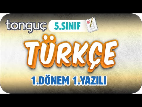 5.Sınıf Türkçe 1.Dönem 1.Yazılıya Hazırlık 📝 #2024