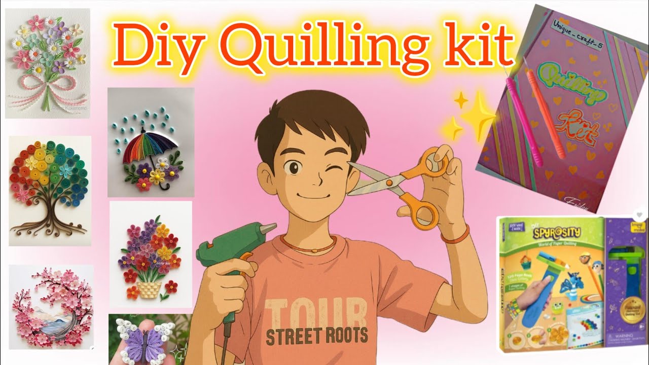Diy quilling kit #by the cradit nazu art#art #craft #subscribe #Unique_craft_5