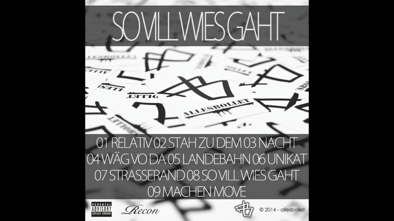 allesbollet - stah zu dem (Audio)