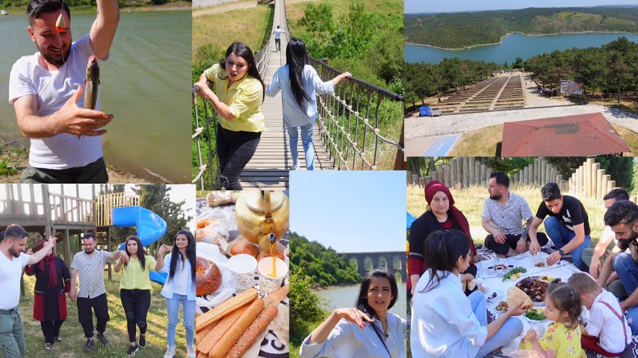 رحنا سيران مع بيت حماتي على أحلى منطقة وفطرنا وأكلنا مشاوي وبشار اصطاد سمك وفرحنا كتير 😍😍