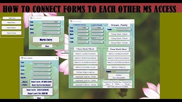 How to connect FORMS Multiple Forms  in Microsoft Access Database