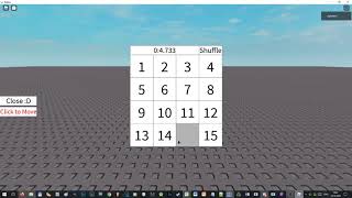 Roblox 15 puzzle in 4.7s speedrun any% {Hover mode} national record screenshot 5