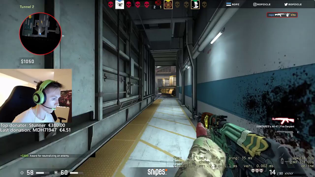 CS:GO - ropz 1v5 fpl