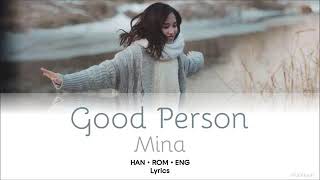 Good person - Mina (lyrics)