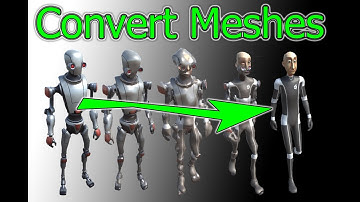 Unity. Smooth transition effect. Mesh Converter.